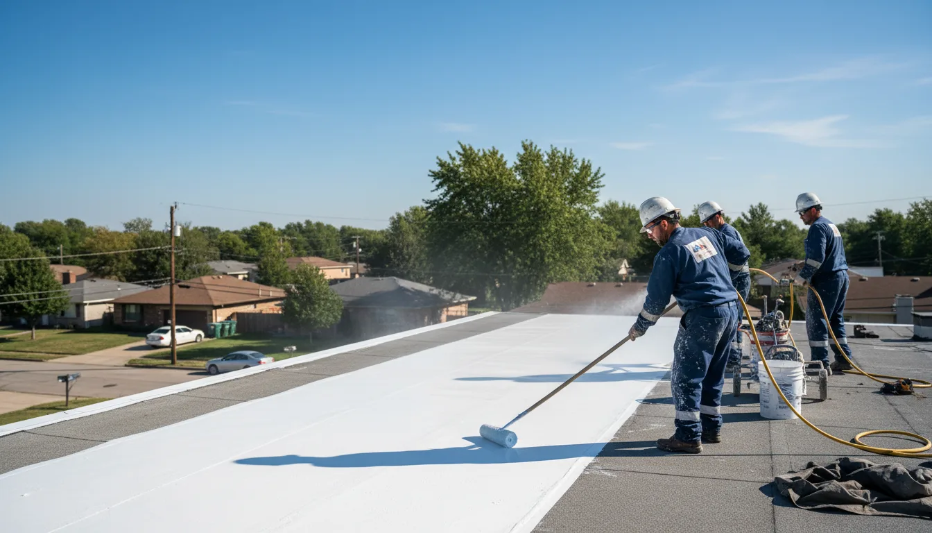 Commercial roof coating in New Hyde Park, NY near me